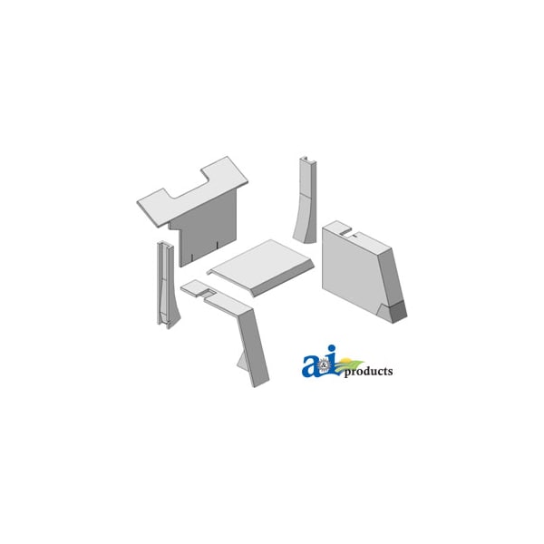 Cab Upholstery Kit, Gray 0" x0" x0"